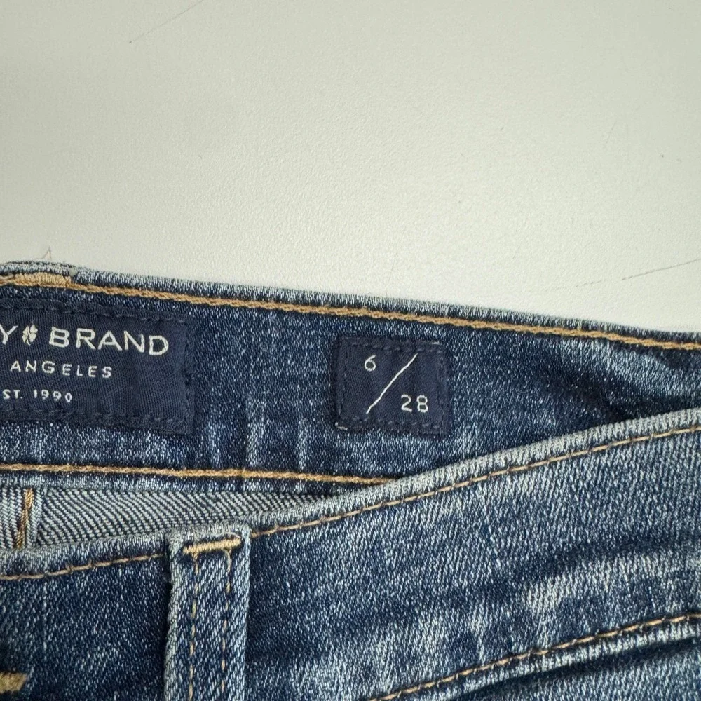 Lucky Brand Jeans Womens 6/28 Blue Ava Mid Rise Crop Denim Slim Fit‎ - Picture 6 of 11